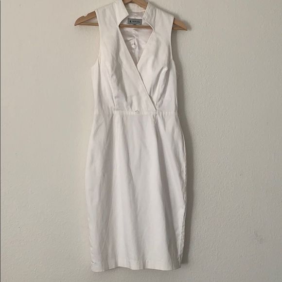 Ava&Aiden white sleeveless career business dress-2 - Picture 1 of 6